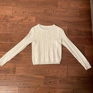 American Eagle white knit sweater